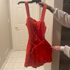 Red Frnch romper